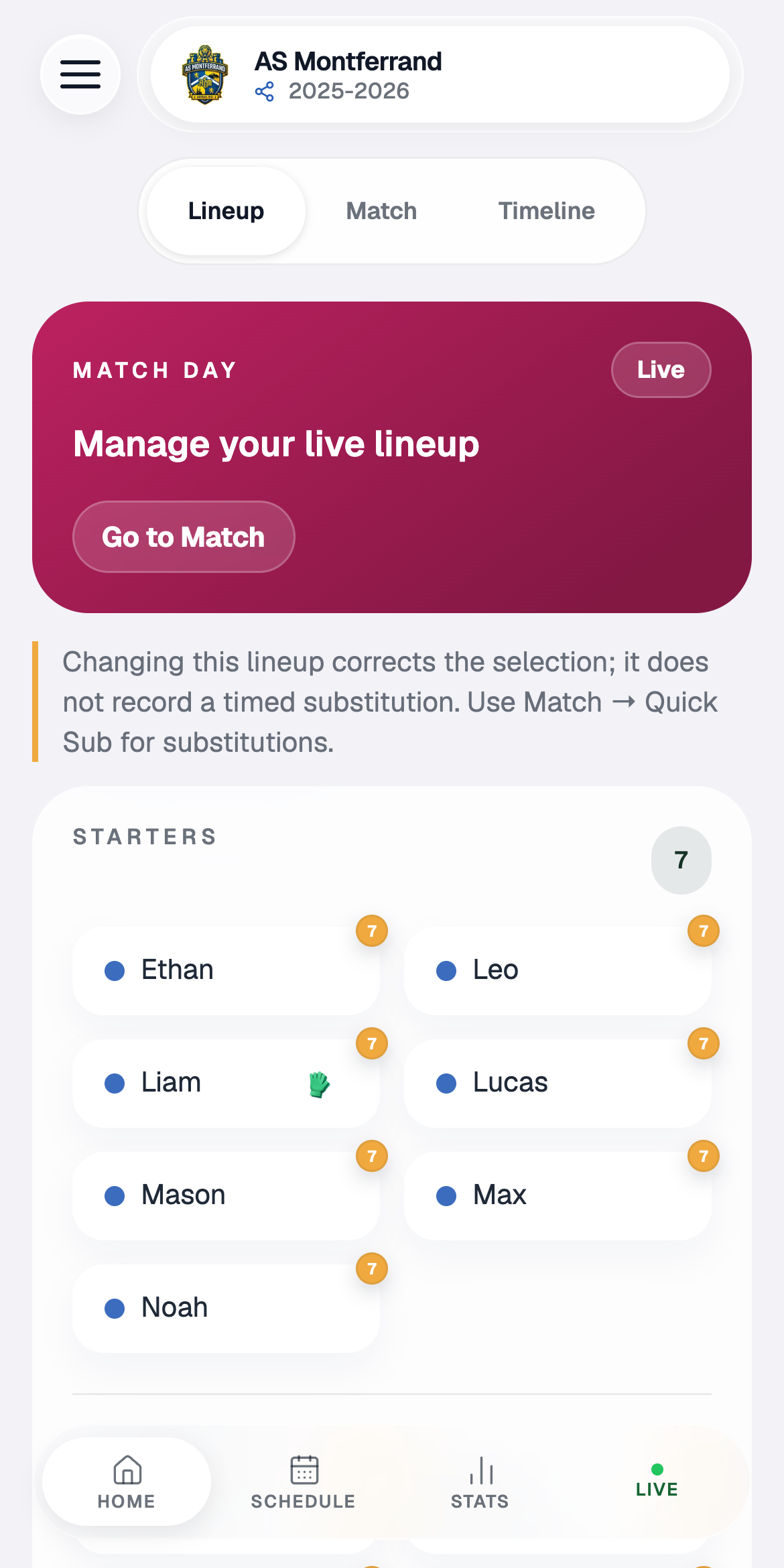 Set the lineup. Then let them play.